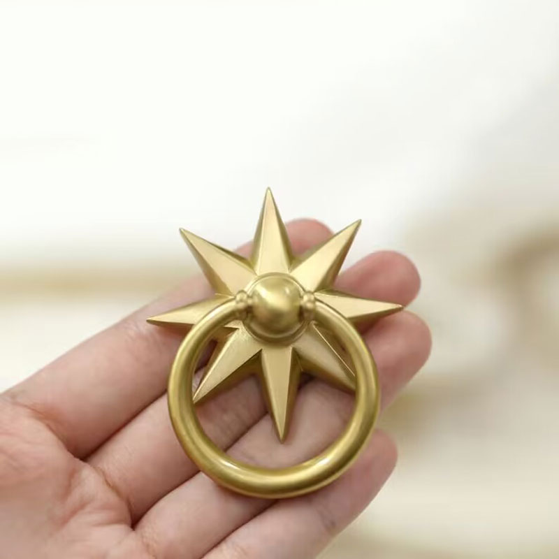Furniture Hardware Drop Pulls - ห่วงทองเหลืองทึบสำหรับวางด้ามจับตู้ลูกบิดประตูตู้หนังสือลูกบิดลิ้นชักตู้เสื้อผ้าตู้เสื้อผ้าดึงอุปกรณ์ครัวอุปกรณ์เหล็กเครื่องตกแต่งบ้าน
