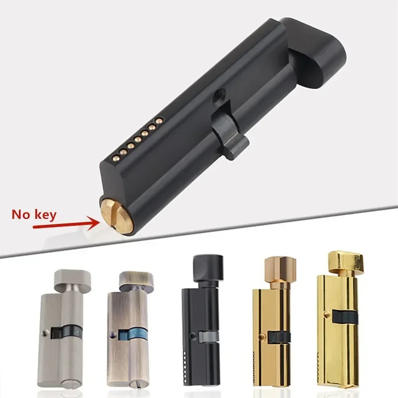 Furniture Hardware Fitting - ในร่มไม้ประตูทองเหลือง Keyless ล็อค Core ห้องน้ําประตูล็อคห้องครัวฮาร์ดแวร์เฟอร์นิเจอร์อุปกรณ์เสริม
