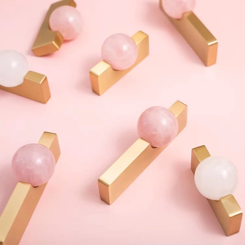 ลูกบอลคริสตัลสีขาว + มือจับเฟอ - Furniture Hardware Drop Pulls บทวิจารณ์และราคา