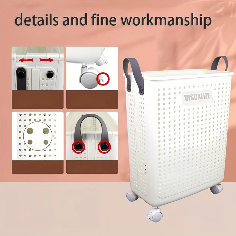 ตะกร้าซักผ้าแบบมีล้อขนาดใหญ่พิ - Furniture Hardware Manufacturer บทวิจารณ์และราคา