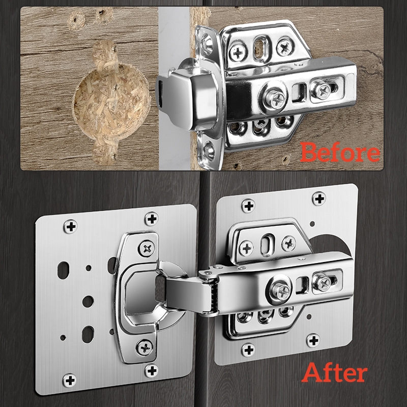 บานพับตู้1-10ชิ้นชุดซ่อมบานพับ - Cabinet Hinge Overlay บทวิจารณ์และราคา