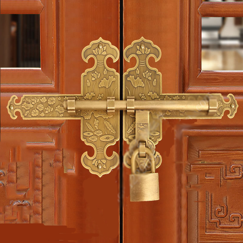 กลอนประตูทองเหลืองโบราณสไตล์จี - Furniture Hardware Fitting บทวิจารณ์และราคา