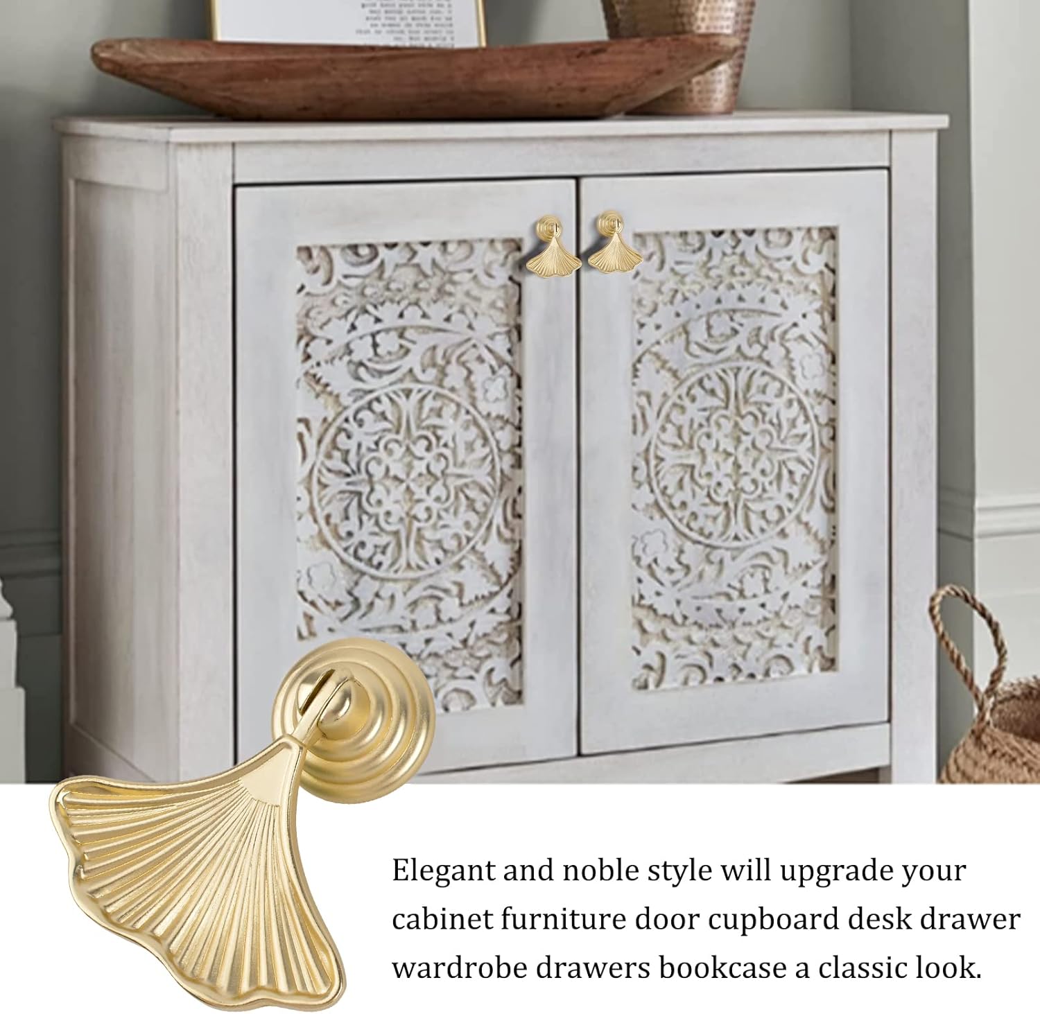 มือจับรูปใบแปะก๊วย 2 ชิ้น, มือ - Furniture Hardware Drop Pulls บทวิจารณ์และราคา