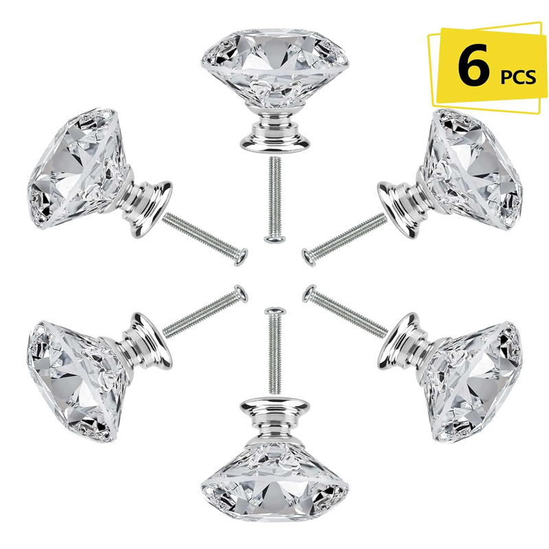 ลูกบิดตู้ 6 ชิ้น พร้อมสกรู ขนา - Furniture Hardware Jig บทวิจารณ์และราคา